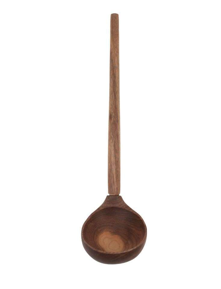 Walnut Wood Kitchen Utensil Set, Handcrafted Natural Cooking Tool, Nontoxic, Plastic-Free, Safe for Nonstick Cookware, Kitchen Wedding Gift