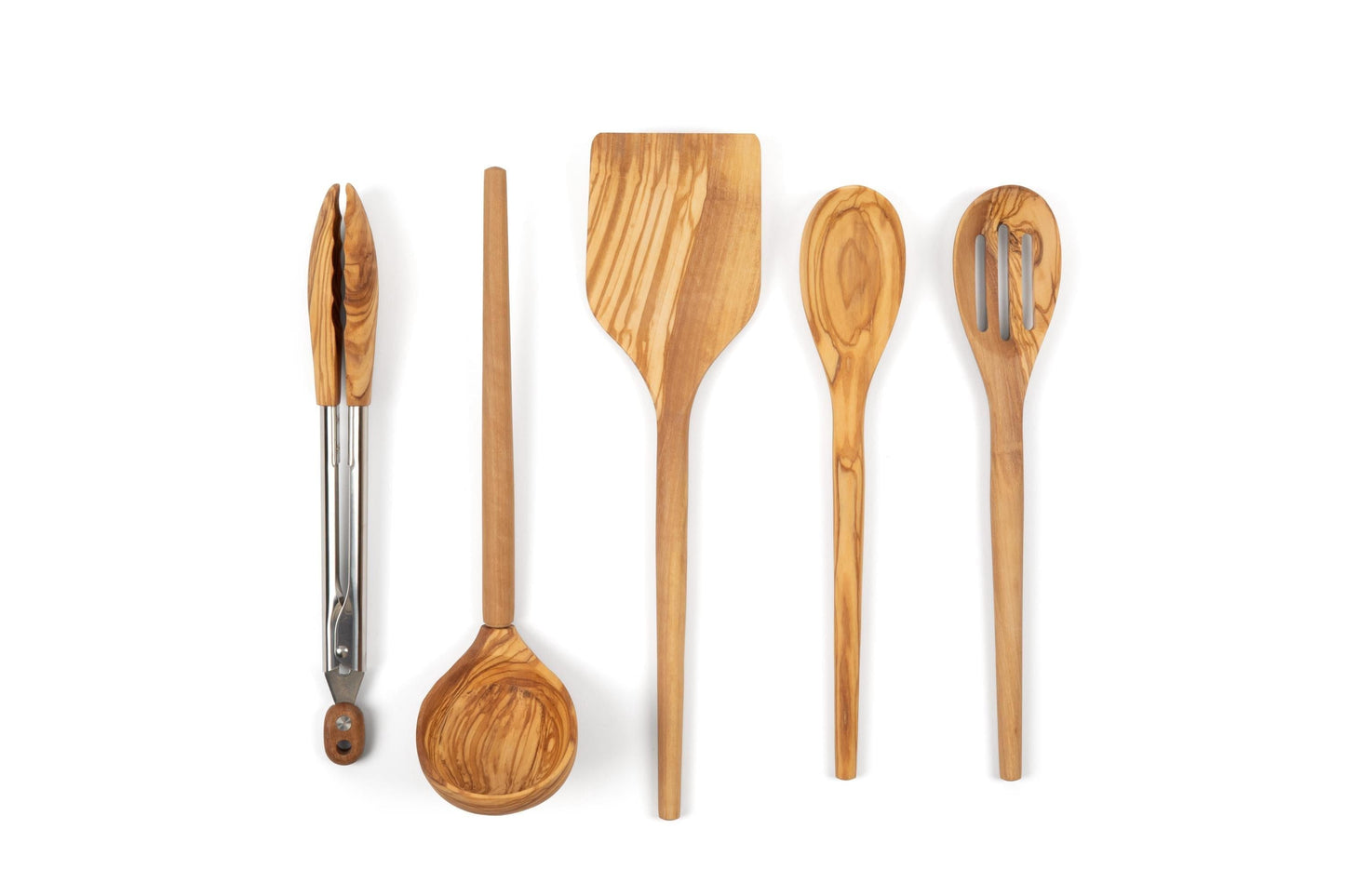 Walnut Wood Kitchen Utensil Set, Handcrafted Natural Cooking Tool, Nontoxic, Plastic-Free, Safe for Nonstick Cookware, Kitchen Wedding Gift